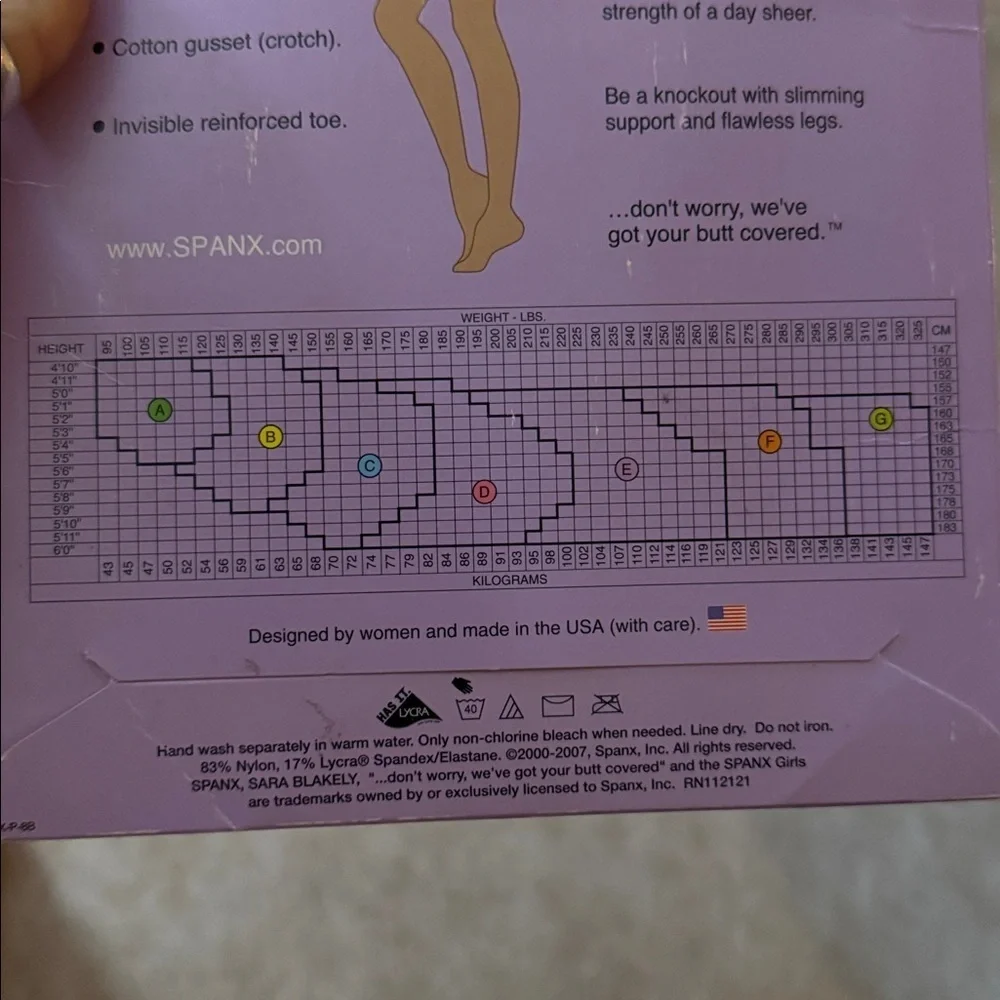 SPANX Medium Control Full Length black Hose size F